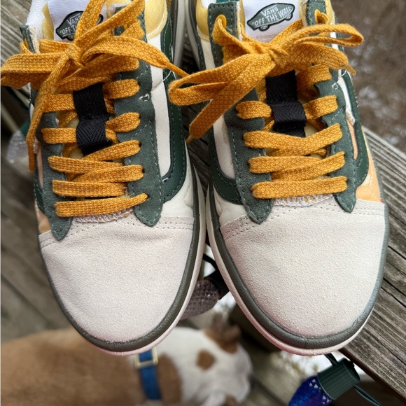 Unique yellow, cream and green Vans Sneakers! - Picture 3 of 5